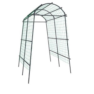 Gardener’s Supply Company Extra Tall Garden Arch Arbor 80in Titan Squash Tunnel | Lightweight Metal Garden Arch Trellis Plant Stand for Climbing Vines - 1 of 4