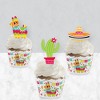 Big Dot of Happiness Pinata Party - Cupcake Decoration - Colorful Fiesta Cupcake Wrappers and Treat Picks Kit - Set of 24 - 3 of 4