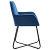 vidaXL Dining Chairs 2 pcs Blue Velvet - 4 of 4