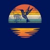 Junior's Design By Humans Hummingbird Vintage Retro Sunset Hummingbirds By JplusFunny T-Shirt - 2 of 3