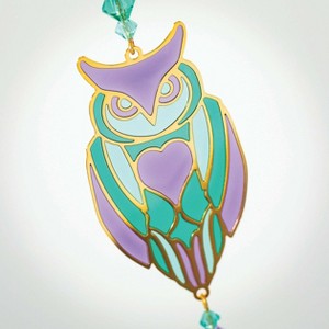 Woodstock Windchimes Crystal Dreams Owl, Wind Chimes For Outside, Wind Chimes For Garden, Patio, and Outdoor Decor, 4"L - 1 of 4
