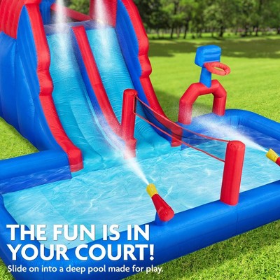 Ultra All-Play Inflatable Water Slide Park with Bounce House