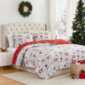 Avanti Linens Ho Ho Ho King Quilt Set - 1 of 3