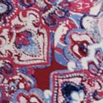 rich burgundy allover medallion