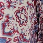 rich burgundy allover medallion