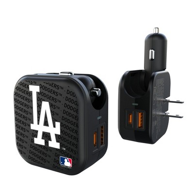 MLB National League Teams Text Backdrop 18-Watt 2 in 1 USB A/C Charger