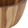 MegaChef 2 Piece 8.5 Inch Acacia Wood Salad Bowl Set - 4 of 4