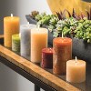 Vance Kitira 6" Sand Timber Pillar Candle ,Scentless, Clean-Burning, Environmental Friendly - 3 of 4