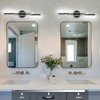 LLHZSY 23 3/5-in 2-Light Minimalist Linear LED Vanity Light-Gold - 3 of 4