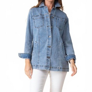 Women's Stretch Denim friend Jacket - habitat - 1 of 3
