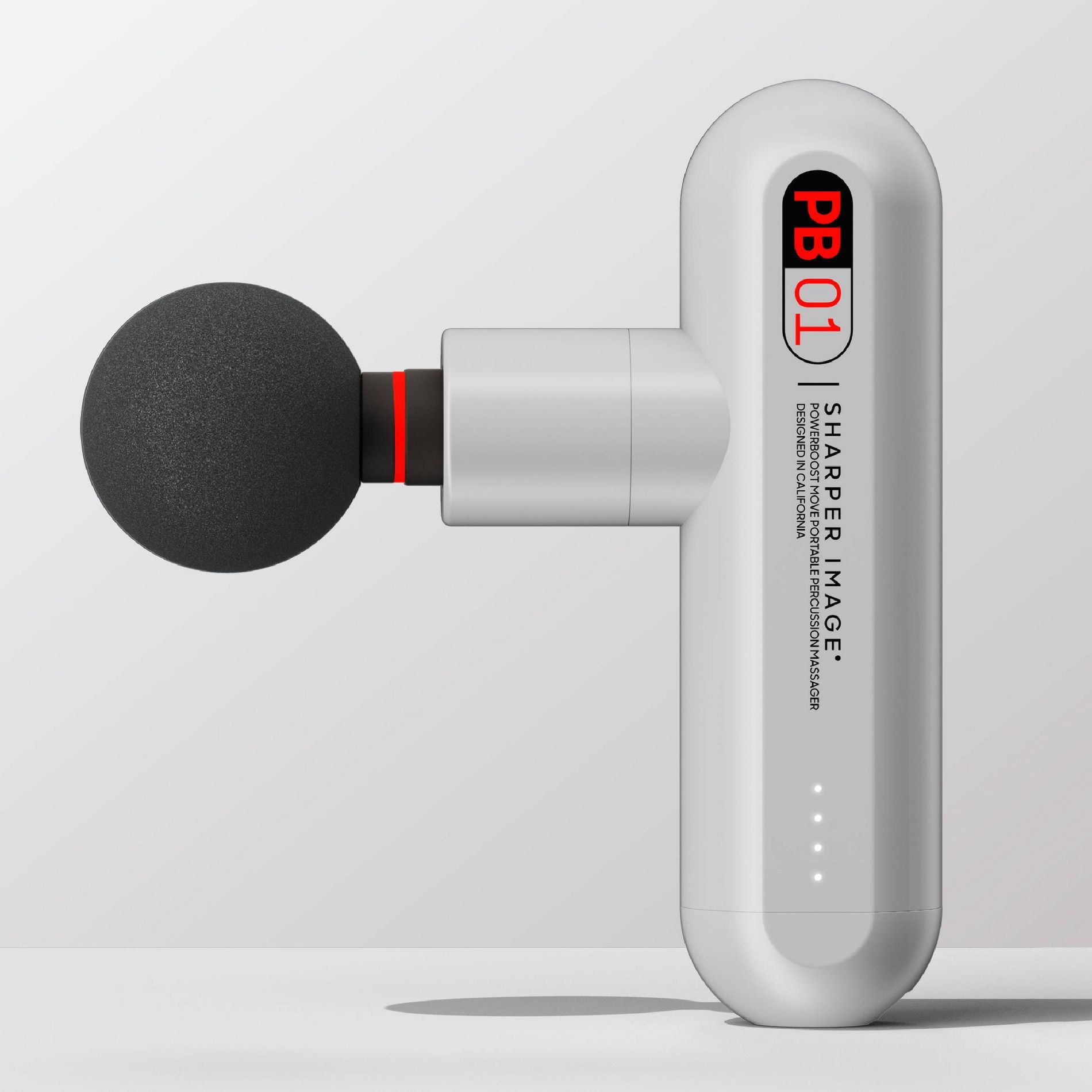 Sharper Image Powerboost Move Deep Tissue Travel Percussion Massager - Silver