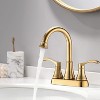 PROOX 4 in. Centerset 2-Handle Swivel Spout Bathroom Faucet with Pop-Up Drain - 2 of 4