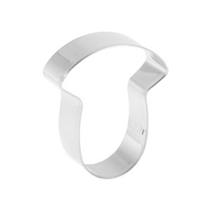 Unique Bargains Pastry Cutter Christmas Hat-Shaped Dishwasher Safe Stainless Steel Silver Tone 1Pcs - 1 of 4