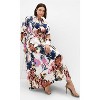 Women's Plus Size Ezra Print Maxi Dress - ivory | CITYCHIC - 3 of 4