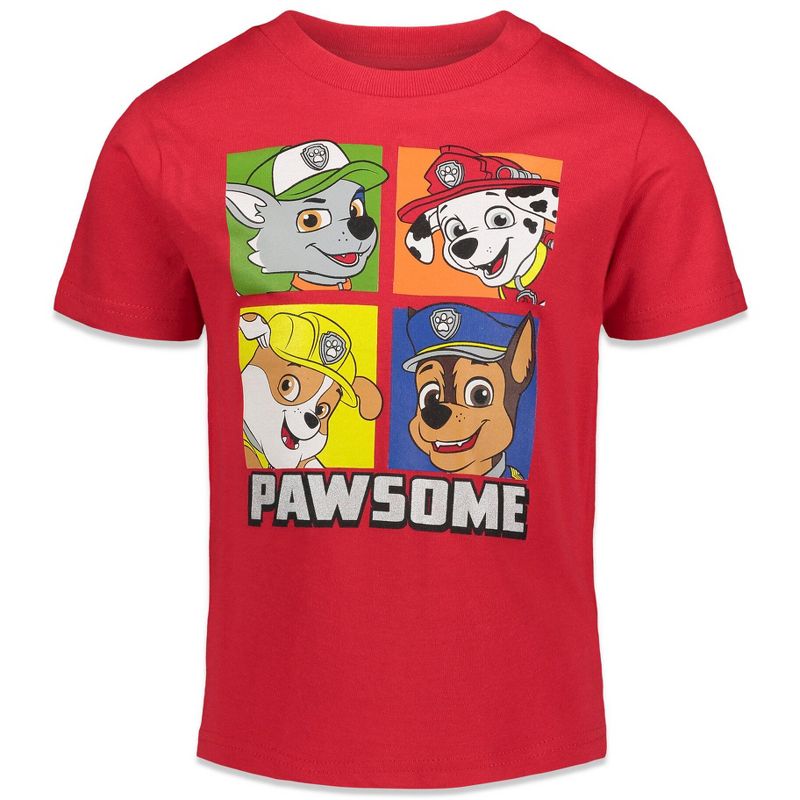 PAW Patrol Chase Marshall Rocky 4 Pack T-Shirts Toddler, 5 of 10