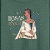 Women's - Disney - Rosa's Royalty Lightweight French Terry Wide Neck Long Sleeve Shirt - 2 of 4