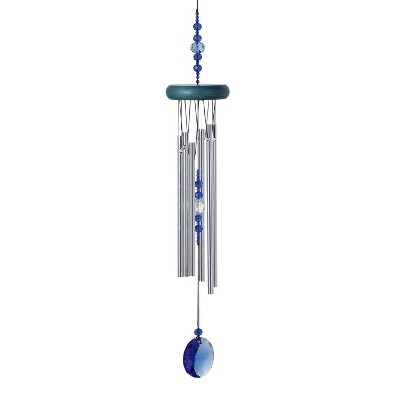 Woodstock Chimes Signature Collection, Crystal Chime, 20'', Cobalt Wind Chime WFCO