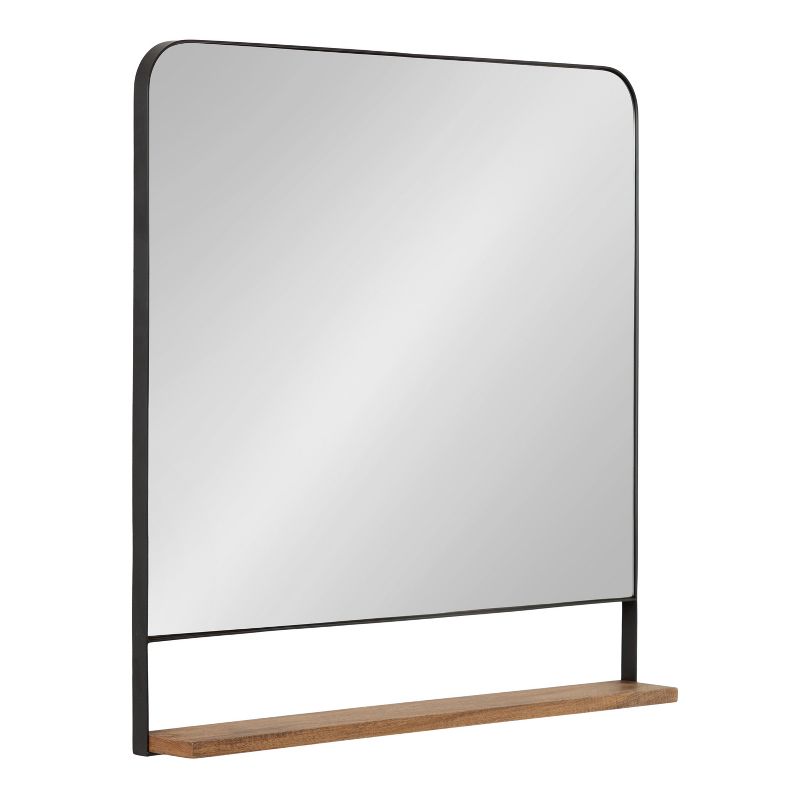 32&#34;x32&#34; Chadwin Square Wall Mirror with Shelf Natural - Kate &#38; Laurel All Things Decor, 1 of 10