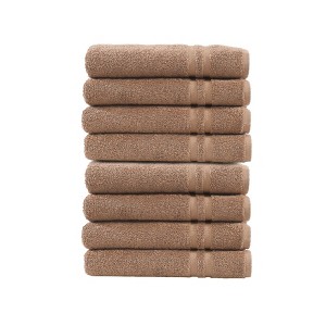 Linum Home Textiles 100% Turkish Cotton Denzi Hand Towels (Set of 8) - 1 of 3