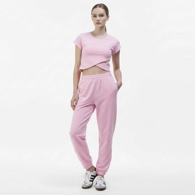 Woman 2-Piece Sleeveless High Rise Pants Set – Solid Viscose Stretch Cherie Code