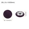 Unique Bargains Blouses Sweater Round Aluminum Cotton Fabric Cloth Covered Buttons 10 Pcs - 2 of 4