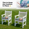 Peace Nest Solid Outdoor Patio Seat Cushion Set of 4 - 2 of 4