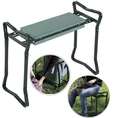 Costway Folding Sturdy Garden Kneeler Gardener Kneeling Pad & Cushion Seat Knee Pad Seat