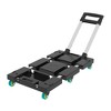 Cesicia Folding Hand Truck 330lbs, Portable Heavy Duty Dolly Cart with 6 Wheels, Collapsible Luggage Cart, Compact Trolley Cart - 4 of 4