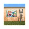 Cottage Garden West of The Wind GLEEFUL Garden Colorful 40 x 30 Inch Waterproof Gallery Wrapped Canvas, Outdoor Garden, Yard, Patio All Weather - 2 of 2