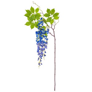 Vickerman 56" Artificial Wisteria And Foliage Hanging Spray - 1 of 3