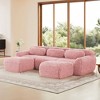 U-Shaped Sectional Sofas with 32D High-Density Sponge, Chaise, and Free Combination - 3 of 4