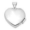 Black Bow Jewelry Sterling Silver 18mm Polished Heart Locket - 3 of 4