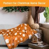 Lomsoe Christmas Throw Blanket, Winter Xmas Holiday Festival Cute Plaid Snowman Santa Gingerbread Blanket for Women Men. - 3 of 4