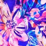 watercolor burst tropical