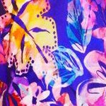 watercolor burst tropical