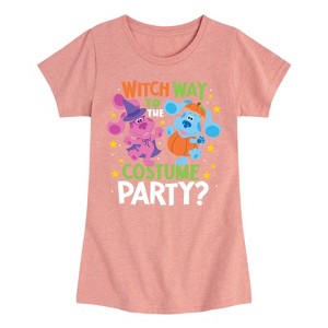 Girls' - Blue's Clues & You! - Witch Way To The Costume Party Fitted Short Sleeve Graphic T-Shirt - 1 of 4