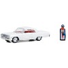 1963 Chevrolet Bel Air White w/Orange Interior & Vintage Gas Pump The Hobby Shop Series 15 1/64 Diecast Model Car by Greenlight - 2 of 3