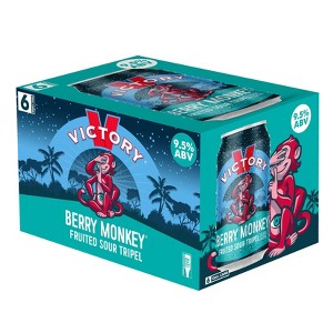 Victory Berry Monkey Fruited Sour - 6pk/12 fl oz Cans - 1 of 3