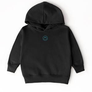 The Juniper Shop Embroidered Smiley Face Outline Toddler Hoodie - 1 of 4