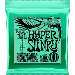 Ernie Ball Hyper Slinky Nickel Wound Electric Guitar Strings 8-42 - 1 of 2