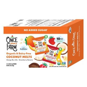 Once Upon a Farm Coconut Melts Variety Pack Baby Snack - 2.5oz/10ct - 1 of 4