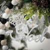 Beaded Wreath Ornament Multicolor 9"H Wood Set of 2 - 2 of 2
