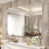 Apmir Rectangular Aluminum Alloy Framed and Tempered Glass Wall Bathroom Vanity Mirror in Matte Black/ Gold/ Silver/ Brown - 4 of 4