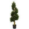 Nearly Natural 4.5-ft Spiral Cypress Artificial Tree, UV Resistant (Indoor/Outdoor) - 2 of 2