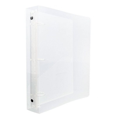 JAM Paper Mini Standard 1.5" 3-Ring Binder Clear 370531986