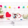 Silver Buffalo Disney Mickey and Minnie Mouse Icons 20-Ounce Ceramic Mug With Sculpted Handle - 3 of 4