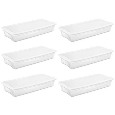 ClearView 41-Quart Kids' Underbed Plastic Storage Box with Lid, 12-Pack