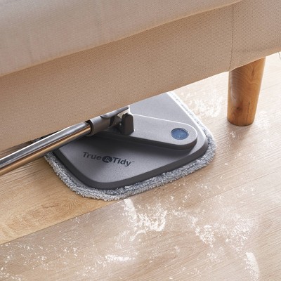 TrueClean Gray Microfiber Spin Mop and Bucket System