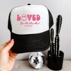 Simply Sage Market S.W.Smiley Loved Mama Smiley Face Foam Trucker Hat - Adult - White Black - 3 of 3