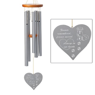 Woodstock Wind Chimes Signature Collection  Chimes of Remembrance  26''  Silver Wind Chime